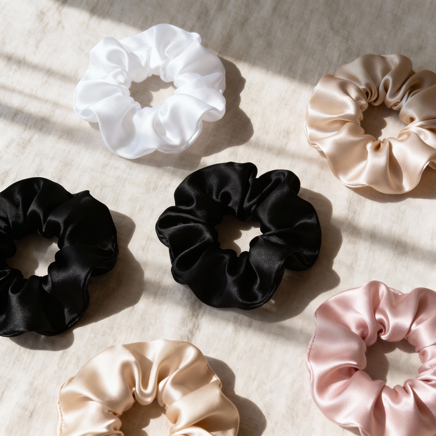 100% silk hair tie