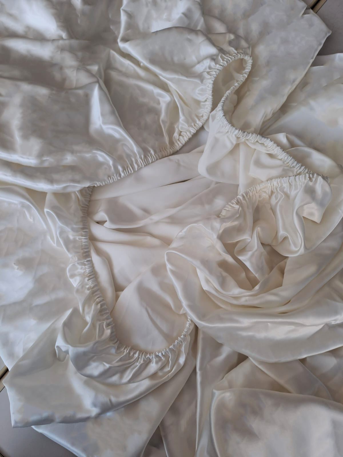 100% silk double fitted sheets