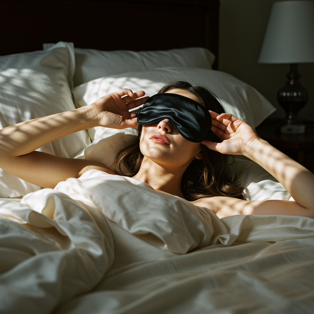 Maschera da notte 100% seta